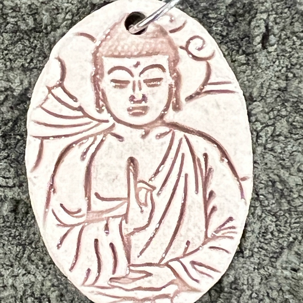 Large Clay Buddha pendant